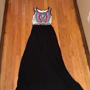 NWOT Kate tribal print maxi dress